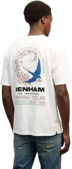 Denham Swallow flyer relax tee hcj white Wit - XL