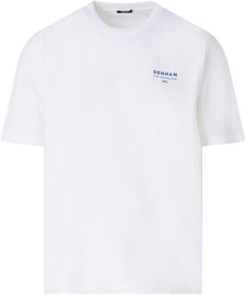 Denham Swallow t-shirt met korte mouwen Wit - XXL