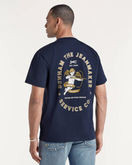 Denham T-shirt korte mouw 01-25-07-52-061 Blauw