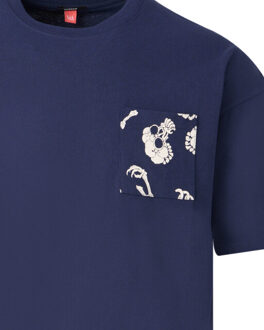 Denham T-shirt short sleeve Blauw - L