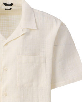 Denham Tony casual shirt ss Wit - L