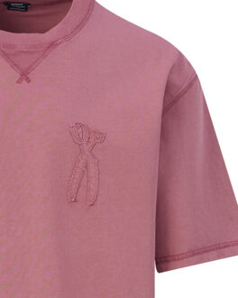 Denham Uni t-shirt - maat L Rood