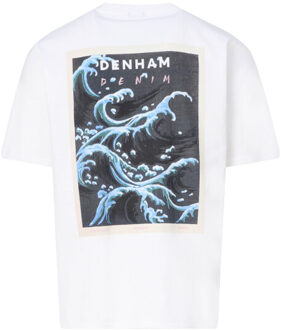 Denham Wave t-shirt met korte mouwen - maat L Wit