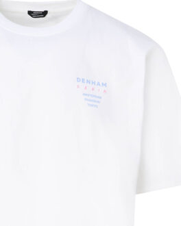 Denham Wave t-shirt met korte mouwen - maat M Wit