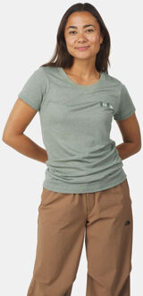 Denim Basic T-Shirt Dames Groen - XS