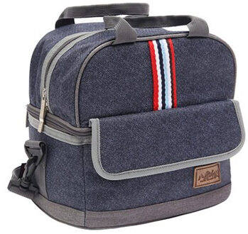 Denim Grote Ijs Koeltassen Geïsoleerde Pack Drinken Voedsel Thermische Leisure Handtas Vrouwen Kid 'S Picknick Pouch Lunchbox accessoires E Lunch zak