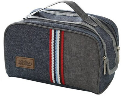 Denim Grote Ijs Koeltassen Geïsoleerde Pack Drinken Voedsel Thermische Leisure Handtas Vrouwen Kid 'S Picknick Pouch Lunchbox accessoires F Lunch zak
