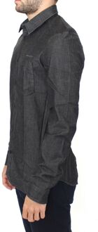 Denim Hemd Sig10132 Donkergrijs