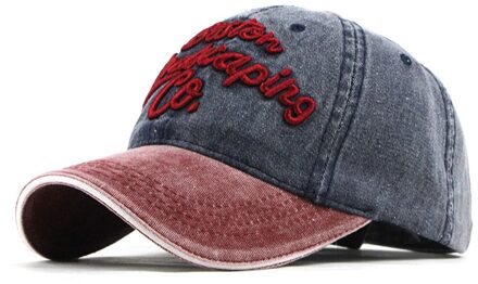 Denim Heren Cap Hiphop Snapback Hoeden Outdoor Katoen Tropenhelm Geborduurde Unisex Brief Baseball Caps Verstelbare Mütze Marineblauw