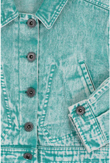 Denim jasje voor meisjes in de kleur Groen - 176