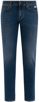 Denim Jeans met lichte slijtage Roy Roger's , Blue , Heren - W33,W31,W35,W34,W36