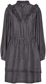 Denim jurk Coral  grijs