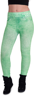 Denim Legging Neon Green