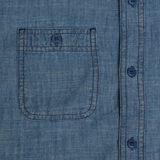 Denim overhemd met korte mouwen 671081 voor jongens Blauw