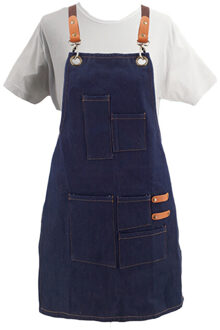 Denim schort voor kinderen Blauw - One size