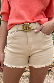 Denim Short Beige