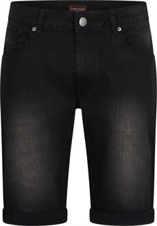 Denim short black - maat Zwart