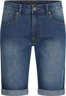 Denim short dark wash Blauw - L