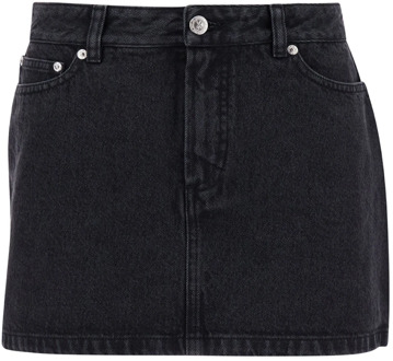 Denim Skirts A.p.c. , Black , Dames - S,Xs