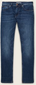 Denim straight fit jeans Aeden mid stone wash Blauw - 33-34