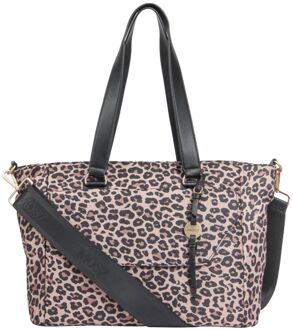 Denise Laptop Shoulderbag 15.6" leopard damestas Multicolor - H 29 x B 48 x D 14 cm