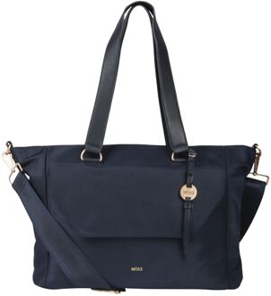 Denise laptoptas/shopper 15.6 inch navy blue Donkerblauw