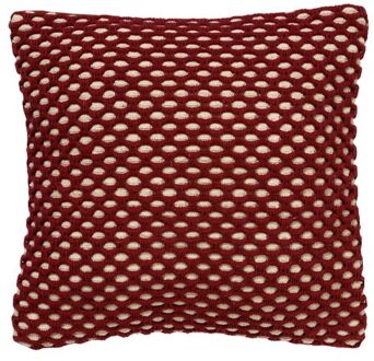 DENLEY - Kussenhoes van katoen Merlot 45x45 cm - rood