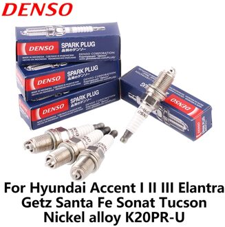 Denso Auto Bougie Voor Hyundai Accent I Ii Iii Elantra Getz Santa Fe Sonat Tucson Nikkel Legering K20PR-U