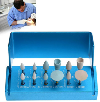 Dental Composite Polishing Set Low Speed Contra Angle Handpiece Teeth Whitening Oral Hygiene Polishing Bistrique