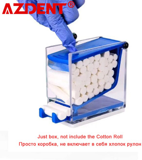 Dental Dentist Cotton Roll Dispenser Holder Press Type Hemostatic Cotton Box