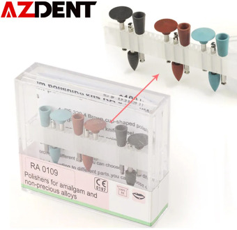 Dental Diamond Burs Polisher RA 0109 Low Speed Handpiece 9 Amalgam Polishing Sizes