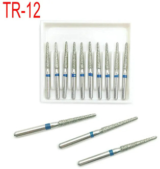 Dental Dimaond Burs 1 .6mm High Speed Handpiece Polishing Diamond Bur Drill Kit For Dentist Supplies TR-12