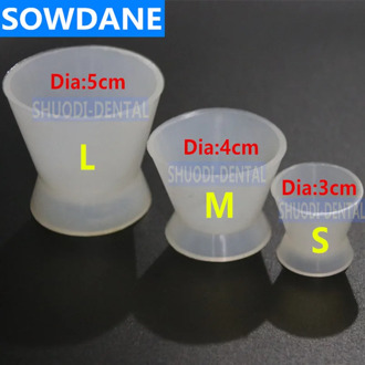 Dental Flexible Silicone Mixing Cup dental silicone rubber mixing plastic Bowl cups Mixing bowl Dentist Tool