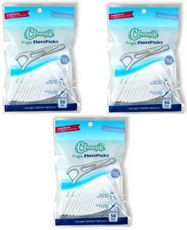 Dental Floss Tandenstoker 50/zak * 3 ultrafijne lijn Y-vormige Schone tanden residu