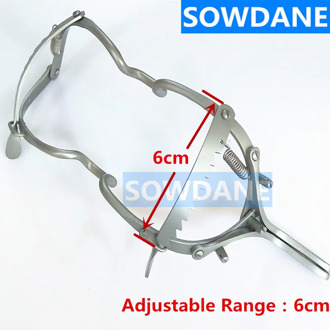 Dental Implant Adjustable Mouth Opener Gag Whitehead 13cm Length Stainless Steel Sand Blasting Teeth Whitening Retractor Tool
