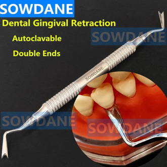 Dental Implant Gingival Retraction Gingival Retractor Dental Gum Separator Isolation Surgical Tool Double Ends Stainless Steel