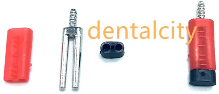 Dental Lab Materials Dowel Double twin Pins with Plastic Sleeves,Double Pins For Die Model