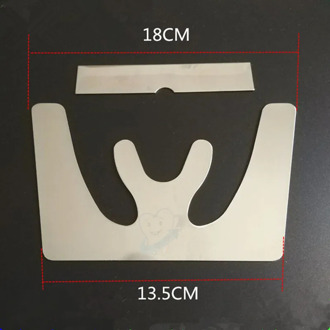 Dental Occlusal Maxillary Casting Jaw Fox Plane Plate Autoclavable 1Set Stainless Steel