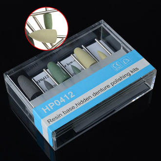 Dental Oral Hygiene Resin Base Hidden HP0412 Denture Polishing Kits for Low-Speed Handpiece Teeth Whitening