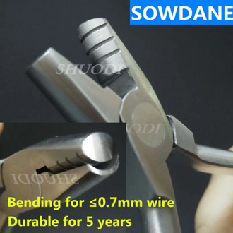 Dental Orthodontic Heavy Hollow Chop Contouring Arch Forming Plier Stainless steel wire bending Tool with 3 Grooves Length 14cm