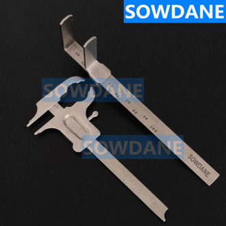 Dental Orthodontic Rulers Dental Vertical Distance Caliper Measuring Ruler Caliper Measuring ruler Teeth Gauge Stainless Steel