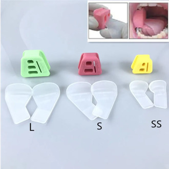 Dental Retractor Mouth Opener Silicone Rubber Mouth Opener Restrain tongue for Cheek Retractor Orthodontic Brace