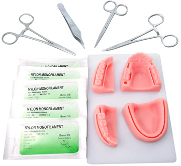 Dental Simulation oral suture model with needle Gum suture teaching training equipment skill practice