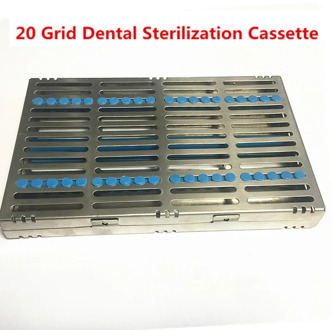 Dental Sterilization Cassette Rack Tray Box for 20 Surgical Instruments Sale!!