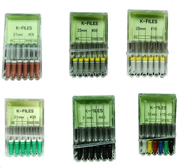 Dental Tools Root Cannal Endo K File 21mm 25mm 31mm Stainless Steel Endodontic Instruments Dentist Dentistry Odontologia