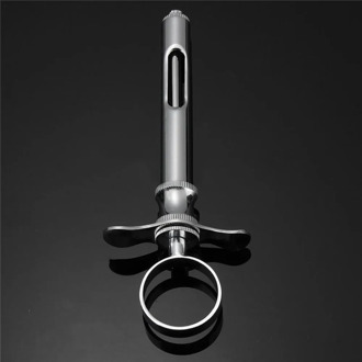 Dentist Lab 1.8ML Stainless Steel Oral Syringe Dental Aspirating Syringes With Head Tool