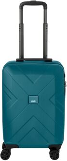 Denver Cabin Spinner 55 pearl blue hardcase koffer Blauw - H 55 x B 35 x D 20 cm