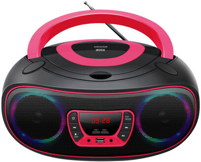 Denver Draagbare Boombox - Roze