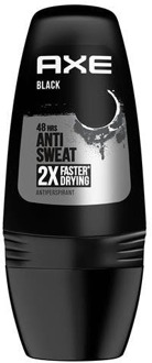Deodorant Man - Roll-On - Black - 6 x 50 ml - Voordeelverpakking