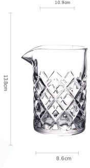 Deouny Gegraveerd Cocktail Mengen Glas Voor De Barman Creatieve Kristal Wijn Beker Bar Gereedschap 700Ml 500Ml